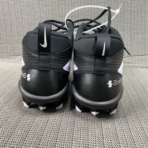 Nike Alpha Menace 4 Agility X Power Mens Size 16 Black/White Football Cleats main image 5
